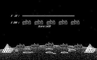 Rocket Defense atari screenshot